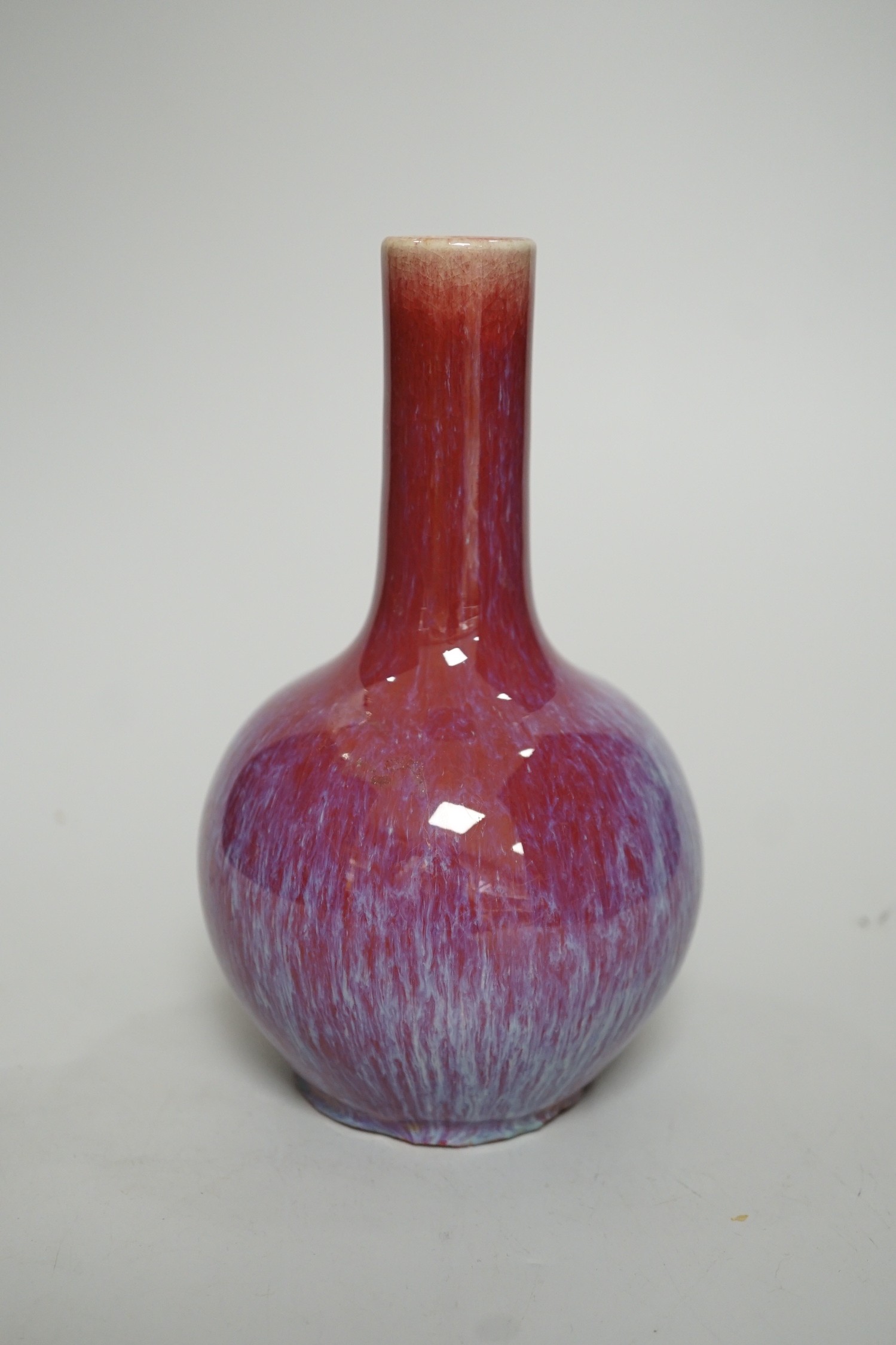 A Chinese Sang De Boeuf vase, 18 cm high